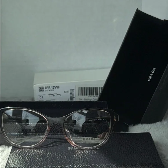 Prada Catwalk Glasses in Black and Pink